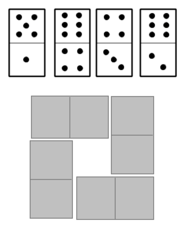 An image of four dominos. 