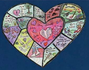 Photo of a heartmap.