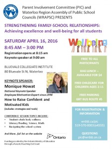 PIC-WRAPSC Parent Conference Flyer 2016