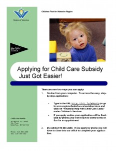 Online Application Subsidy Flyer