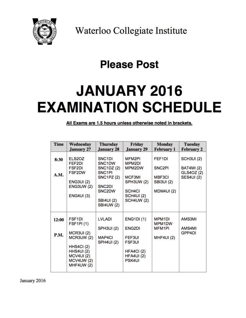 Exam Sched Jan 2016
