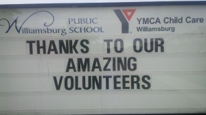volunteer sign